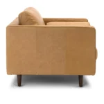 Sven 42_ Tufted Leather Lounge Chair - Charme Tan