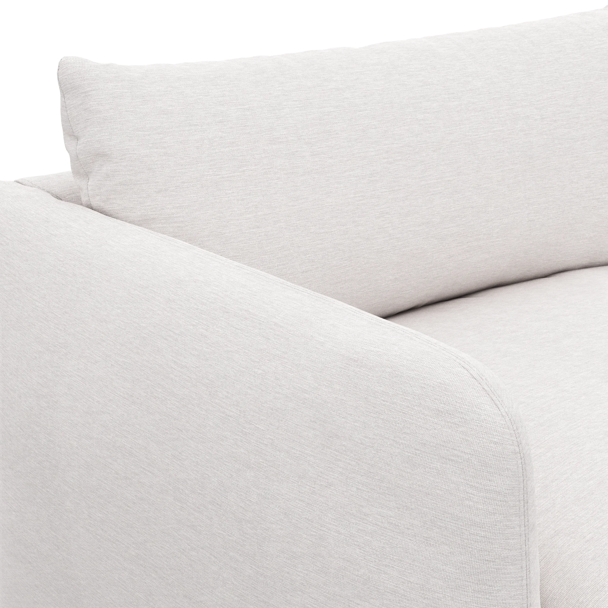 Leigh 86_ Sofa Bed - Silver Ivory - Image 5