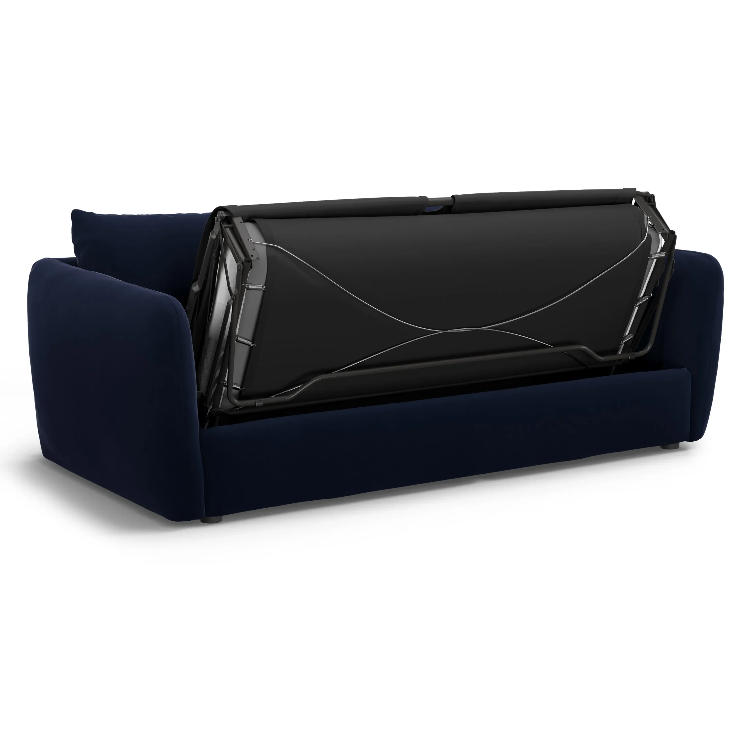 Leigh 86_ Velvet Sofa Bed - Hale Ink - Image 4