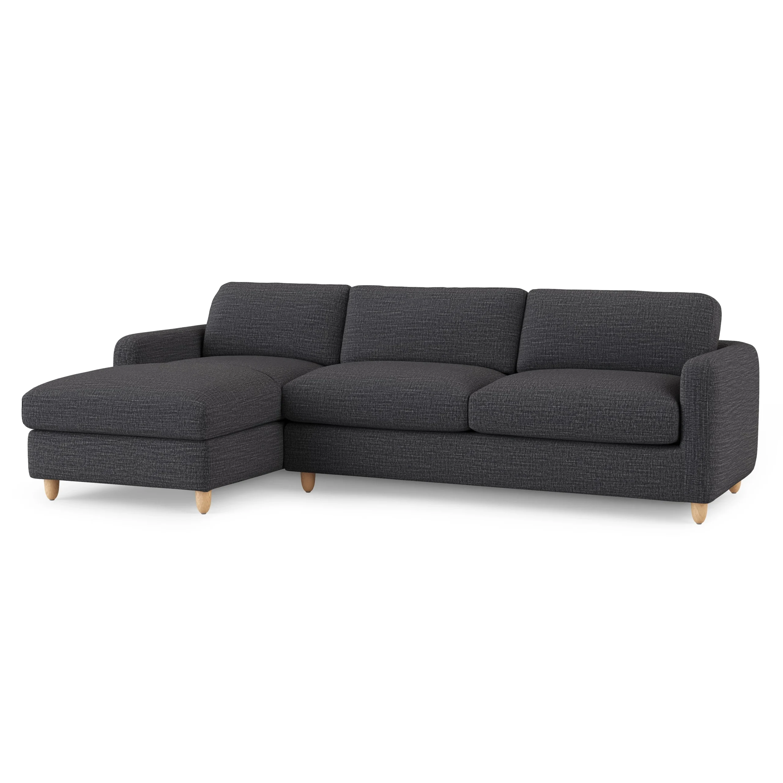 Vati 114_ Left Storage Sleeper Sectional - Natural Oak and Napa Charcoal - Image 16