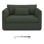 Marina 57_ Sleeper Chair - Green Wool Bouclé