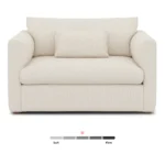 Marina 57_ Sleeper Chair - Ivory Wool Bouclé