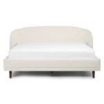 Kayra King Upholstered Bed - Ivory Bouclé