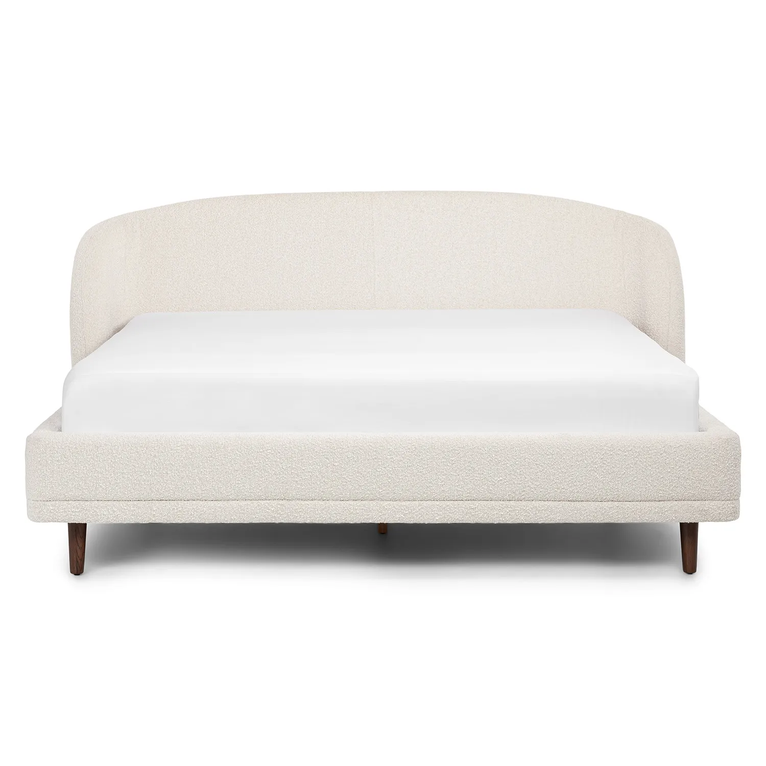 Kayra King Upholstered Bed - Ivory Bouclé - Image 4