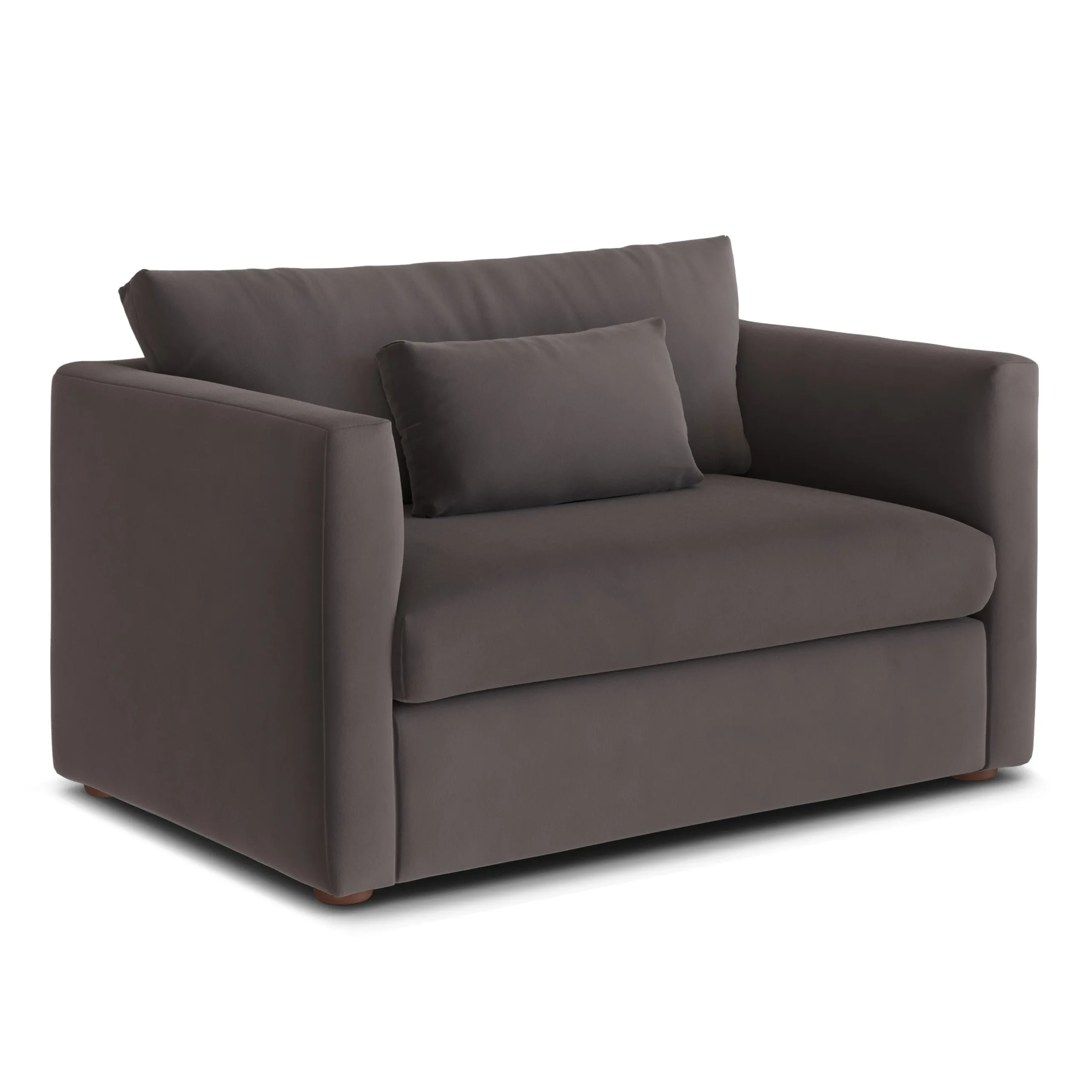 Marina 57_ Velvet Sleeper Chair - Hale Warm Gray - Image 4