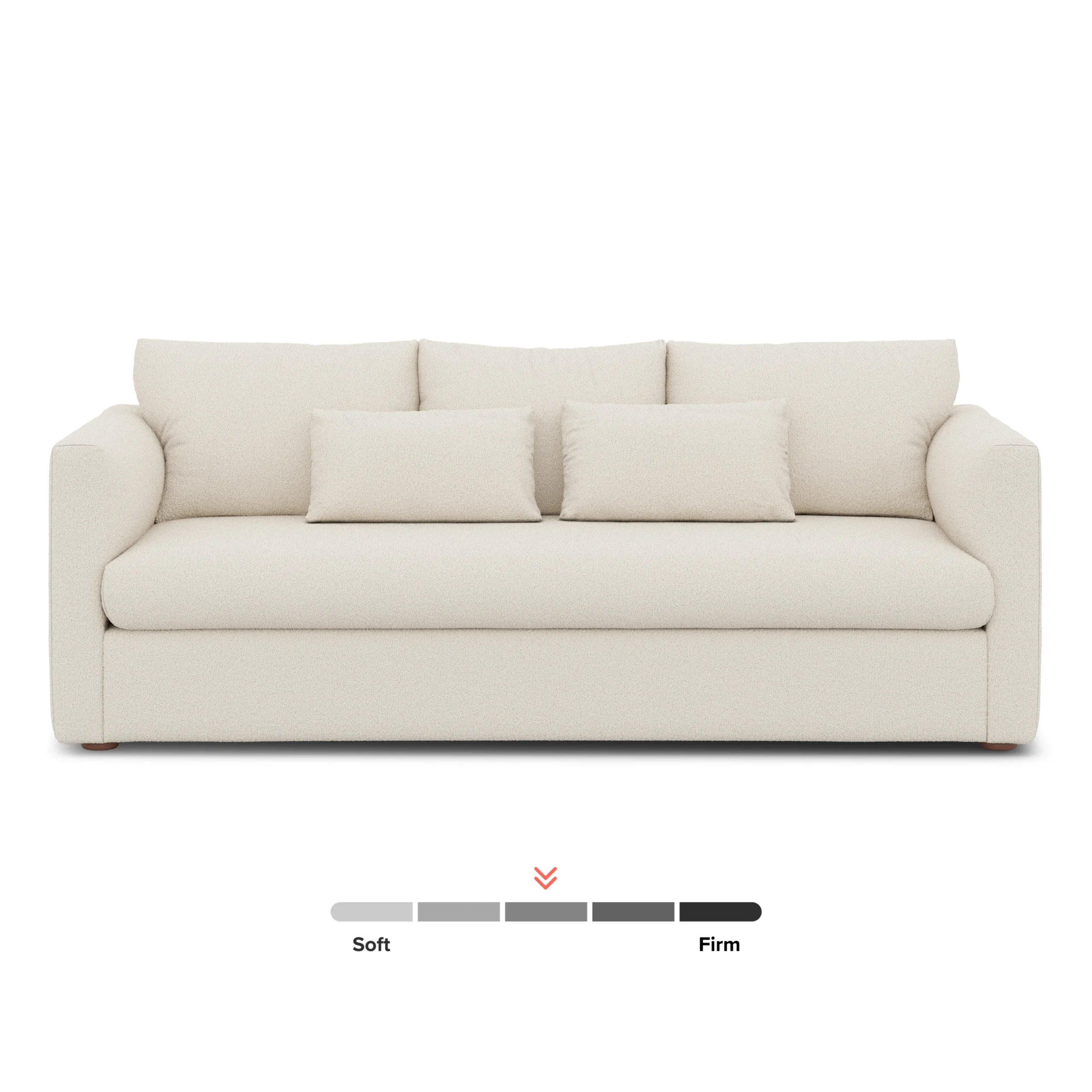 Marina 90_ Sofa Bed - Ivory Wool Bouclé - Image 4