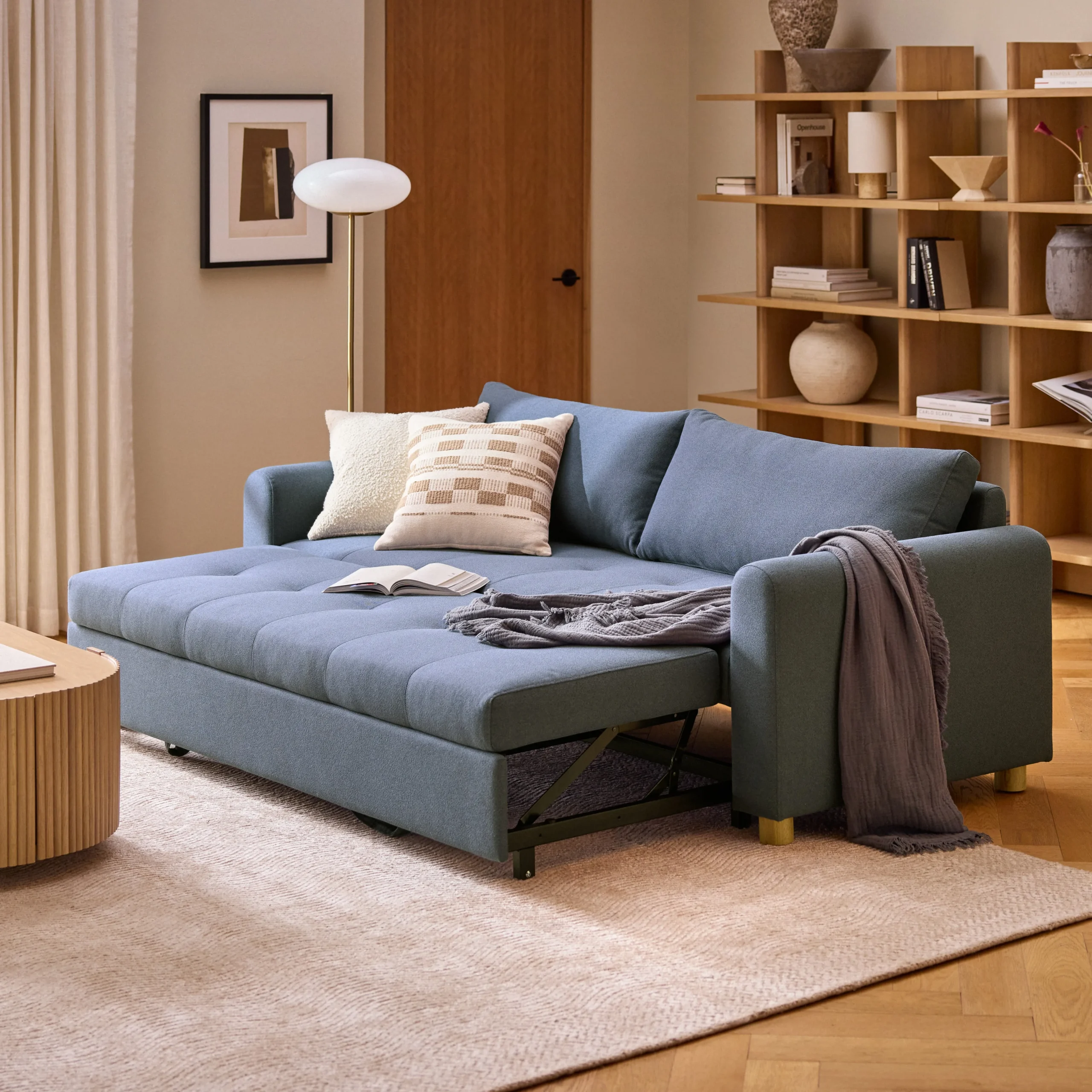 Nordby 87_ Sofa Bed - Lull Blue - Image 2