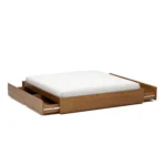 Leif King Platform Storage Bed - Smoked Oak