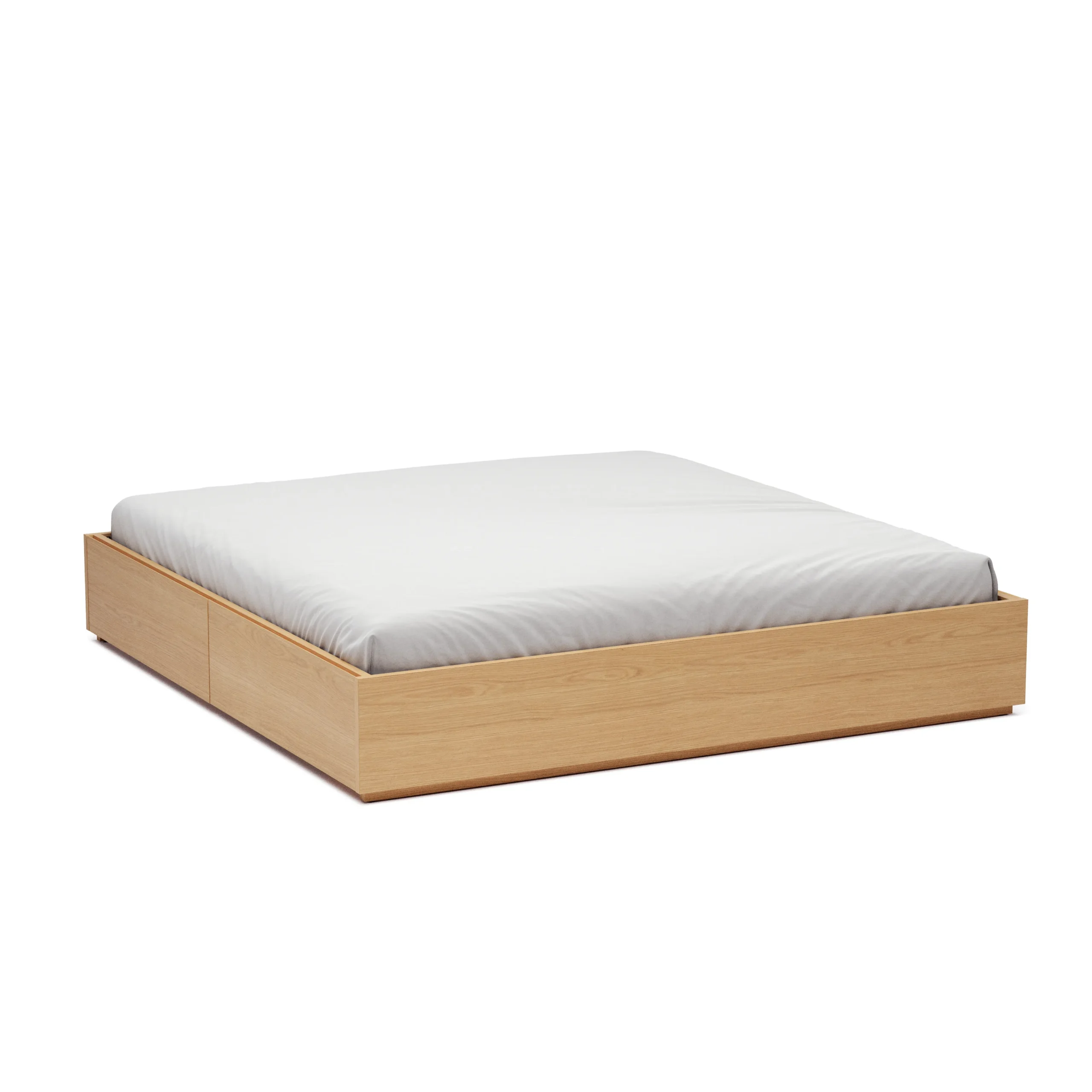 Leif King Platform Storage Bed - White Oak - Image 6