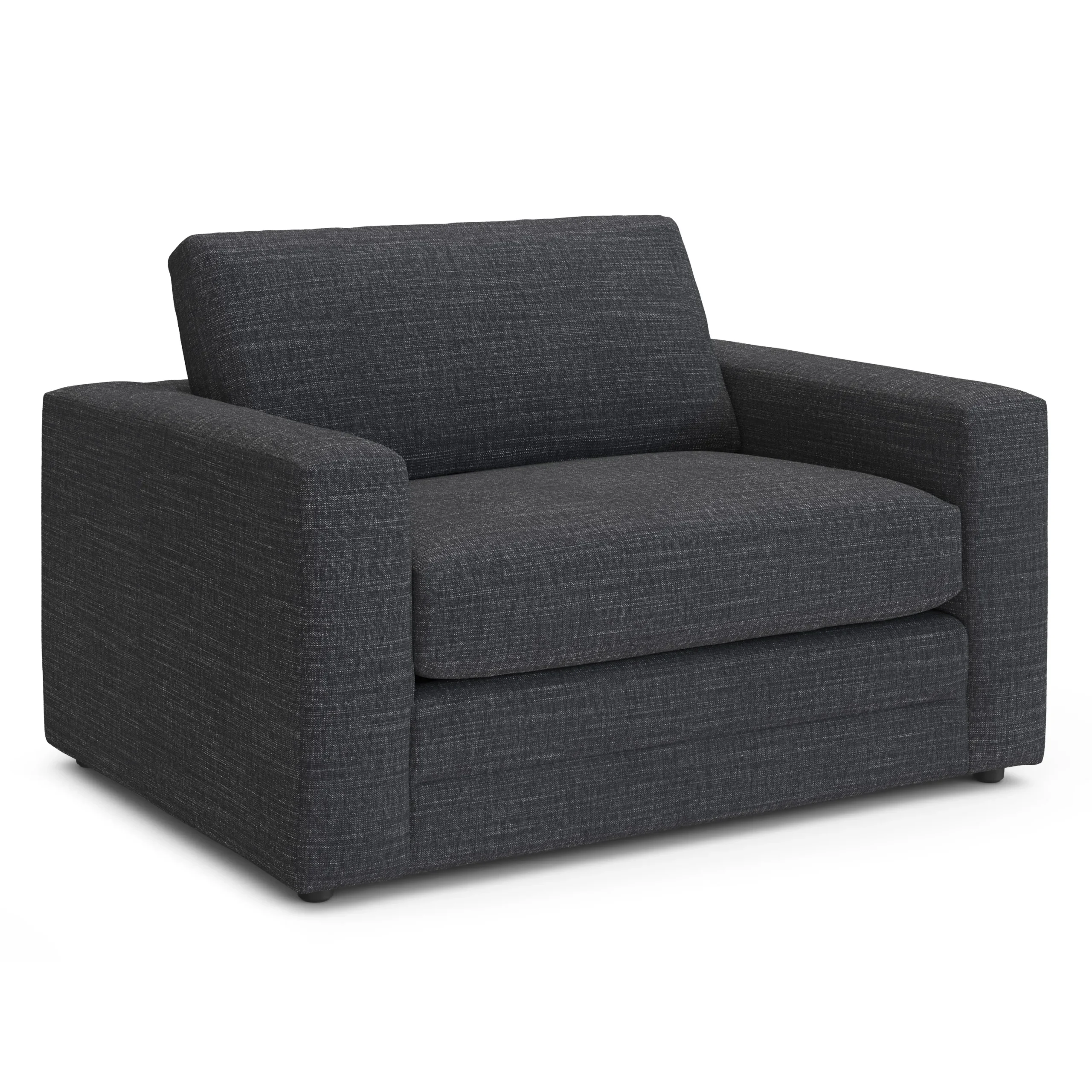 Riley 57.5_ Sleeper Chair - Napa Charcoal - Image 4