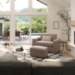 Riley 57.5_ Sleeper Chair - Napa Quartz