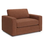 Riley 57.5_ Sleeper Chair - Napa Rust