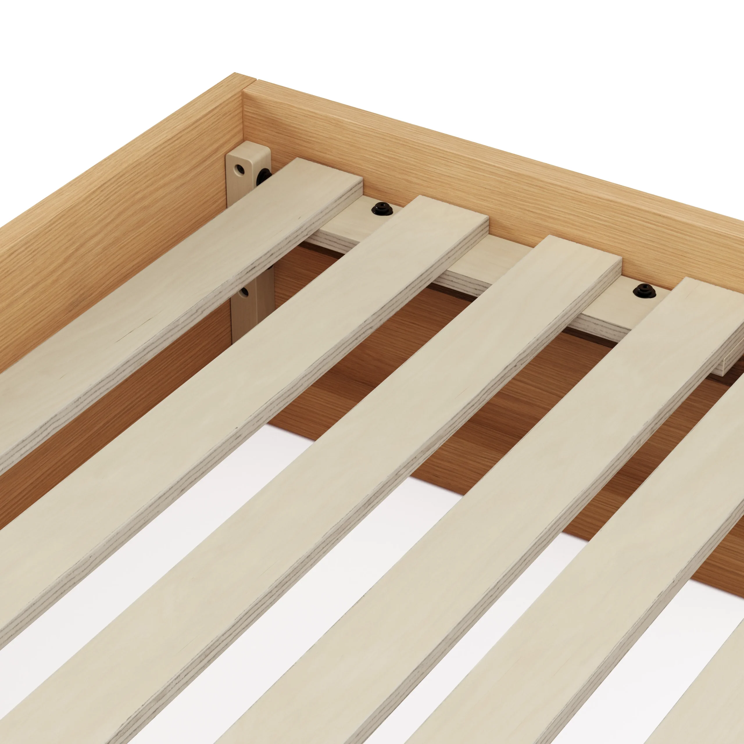Leif Queen Platform Bed - White Oak - Image 2