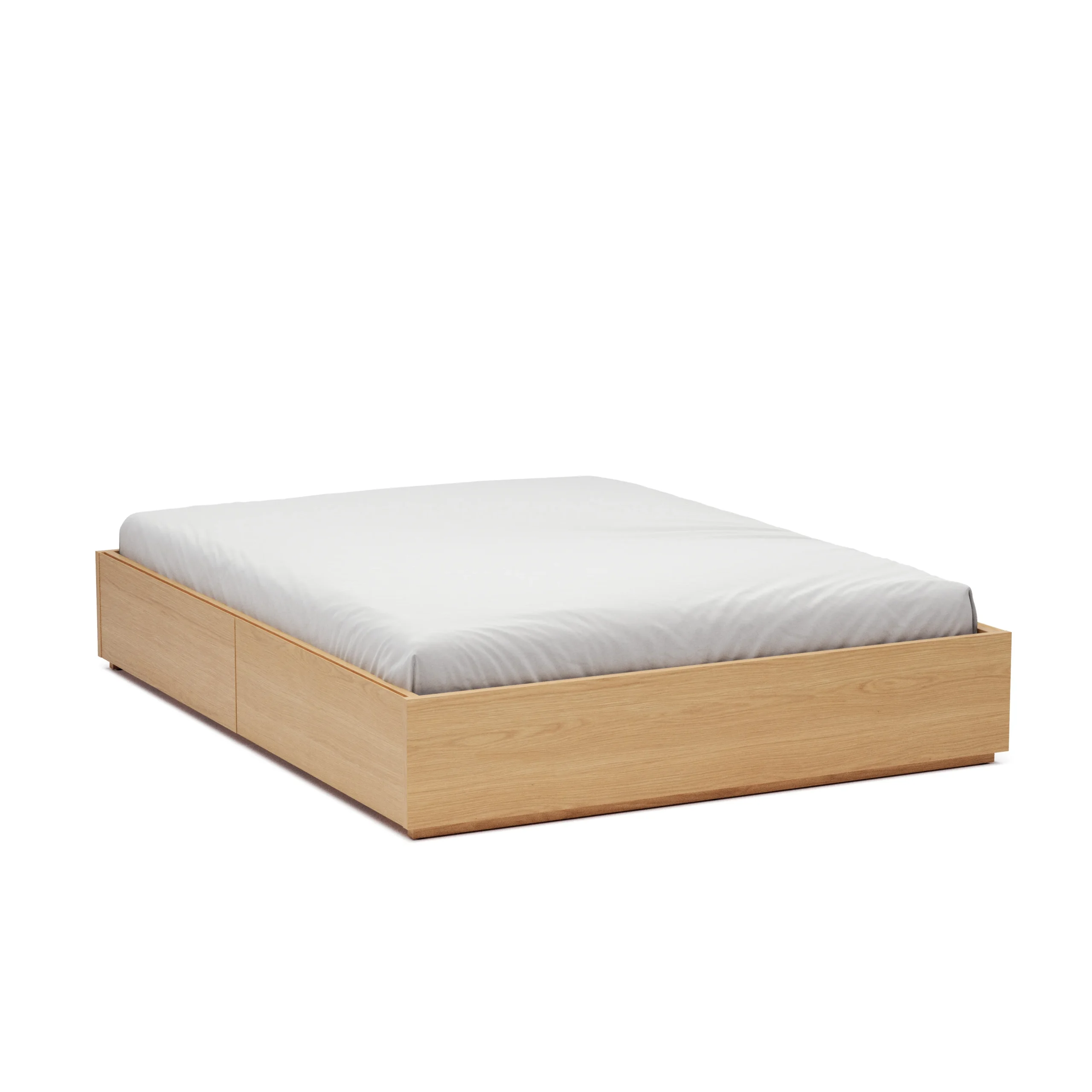 Leif Queen Platform Storage Bed - White Oak - Image 16