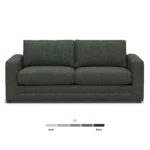 Riley 84_ Sofa Bed - Green Wool Bouclé
