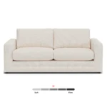 Riley 84_ Sofa Bed - Ivory Wool Bouclé