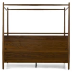 Lenia King Canopy Bed - Walnut