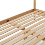 Lenia King Canopy Bed - White Oak