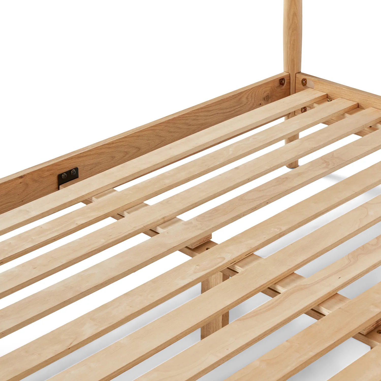 Lenia King Canopy Bed - White Oak - Image 6