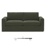 Riley 84_ Velvet Sofa Bed - Hale Fir Green