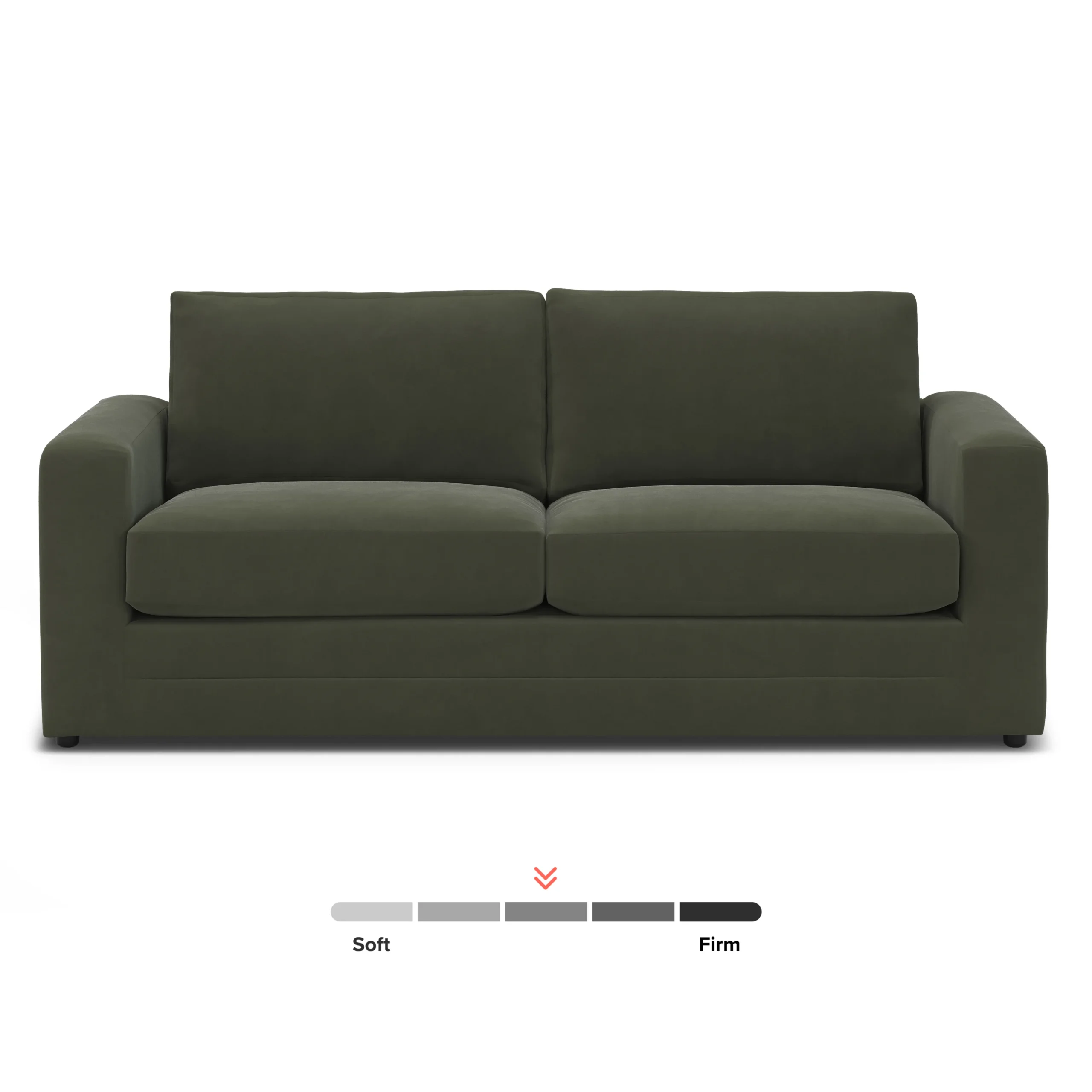 Riley 84_ Velvet Sofa Bed - Hale Fir Green - Image 4