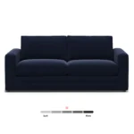 Riley 84_ Velvet Sofa Bed - Hale Ink