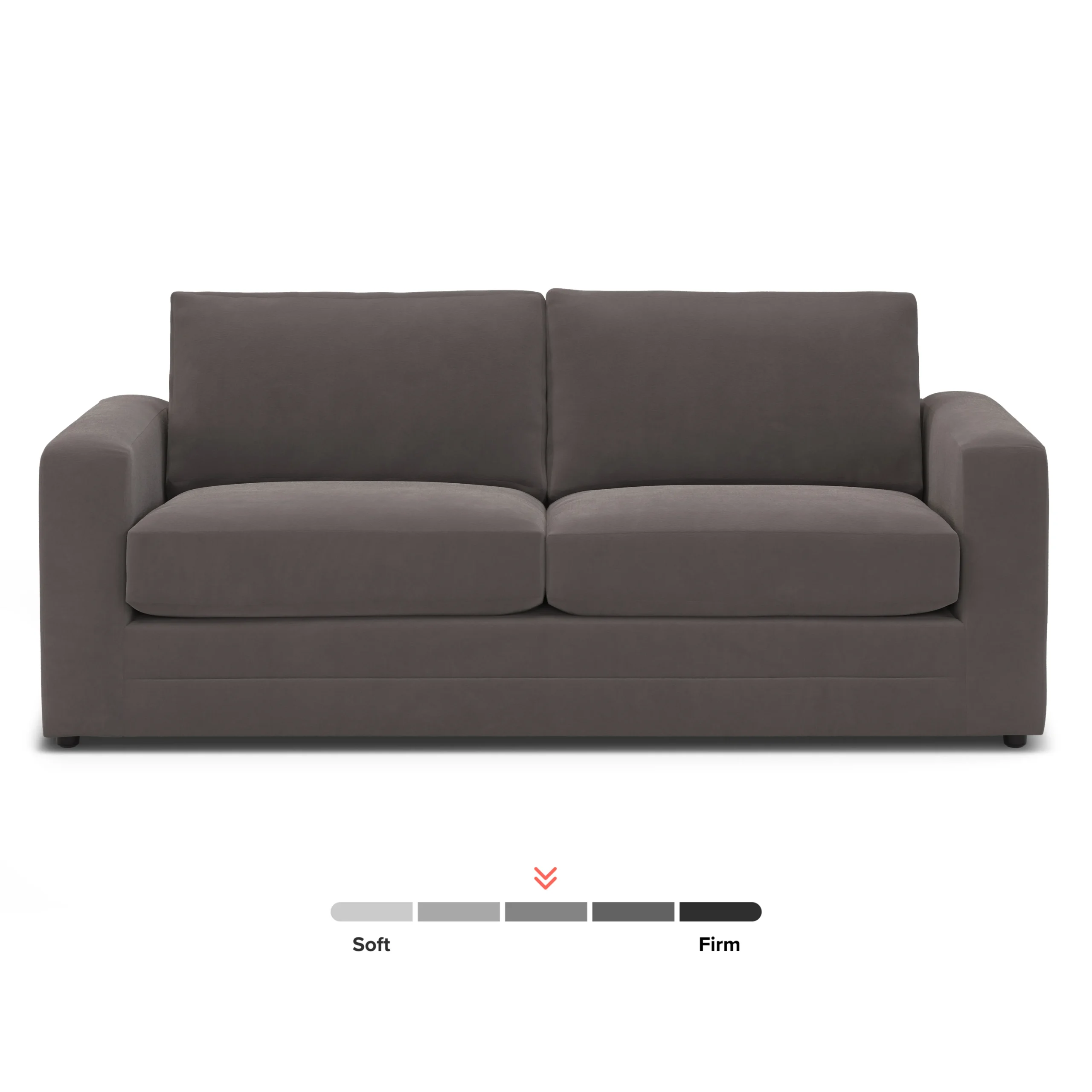 Riley 84_ Velvet Sofa Bed - Hale Warm Gray - Image 4
