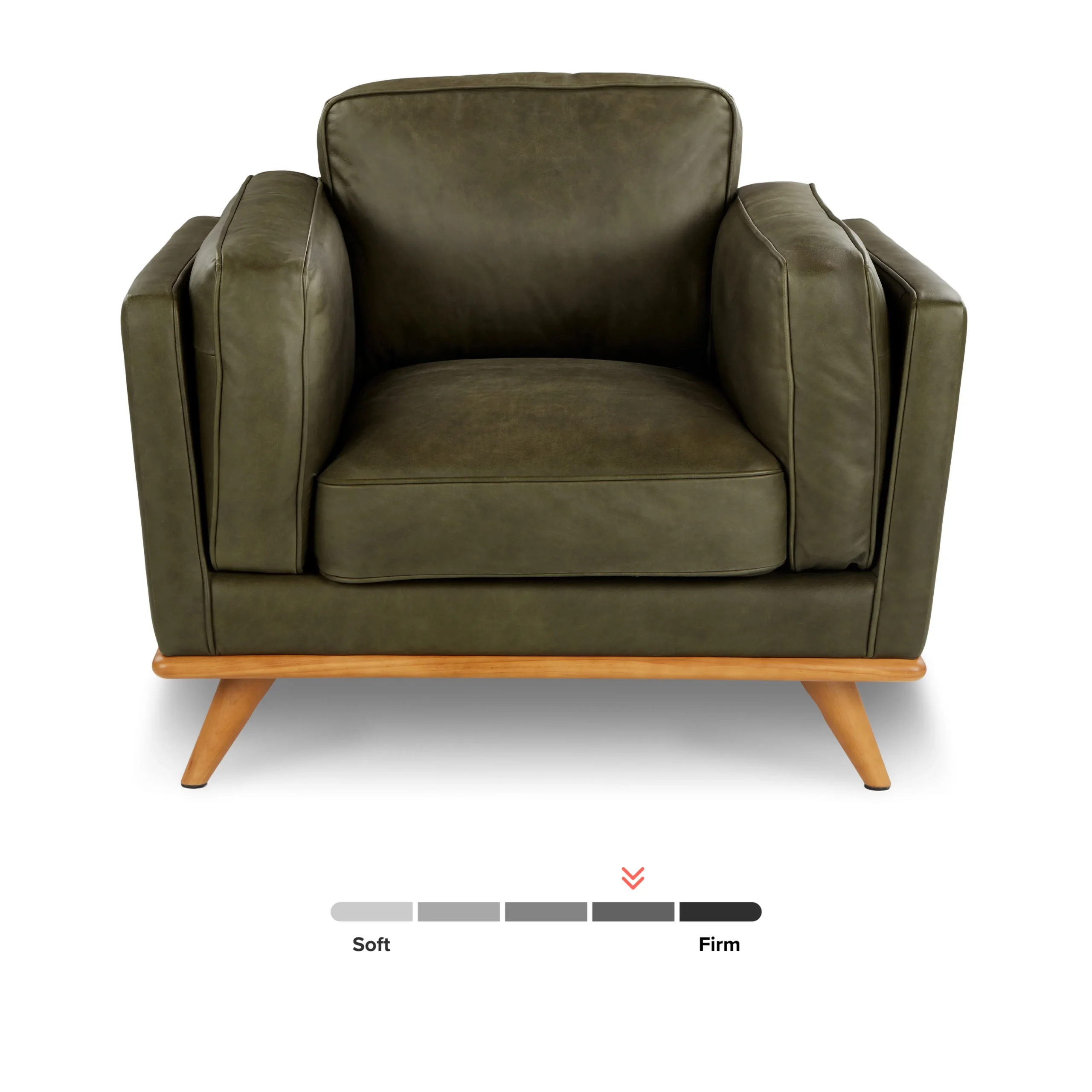 Timber 41_ Leather Lounge Chair - Charme Green - Image 9