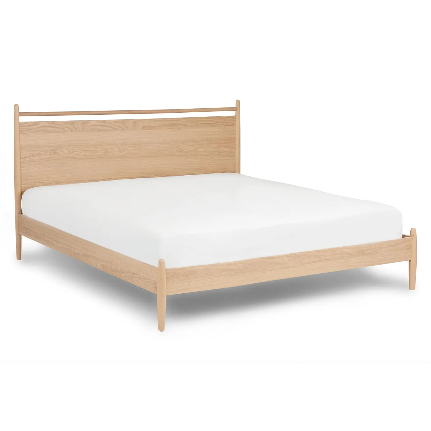 Lenia King Panel Bed - White Oak - Image 6