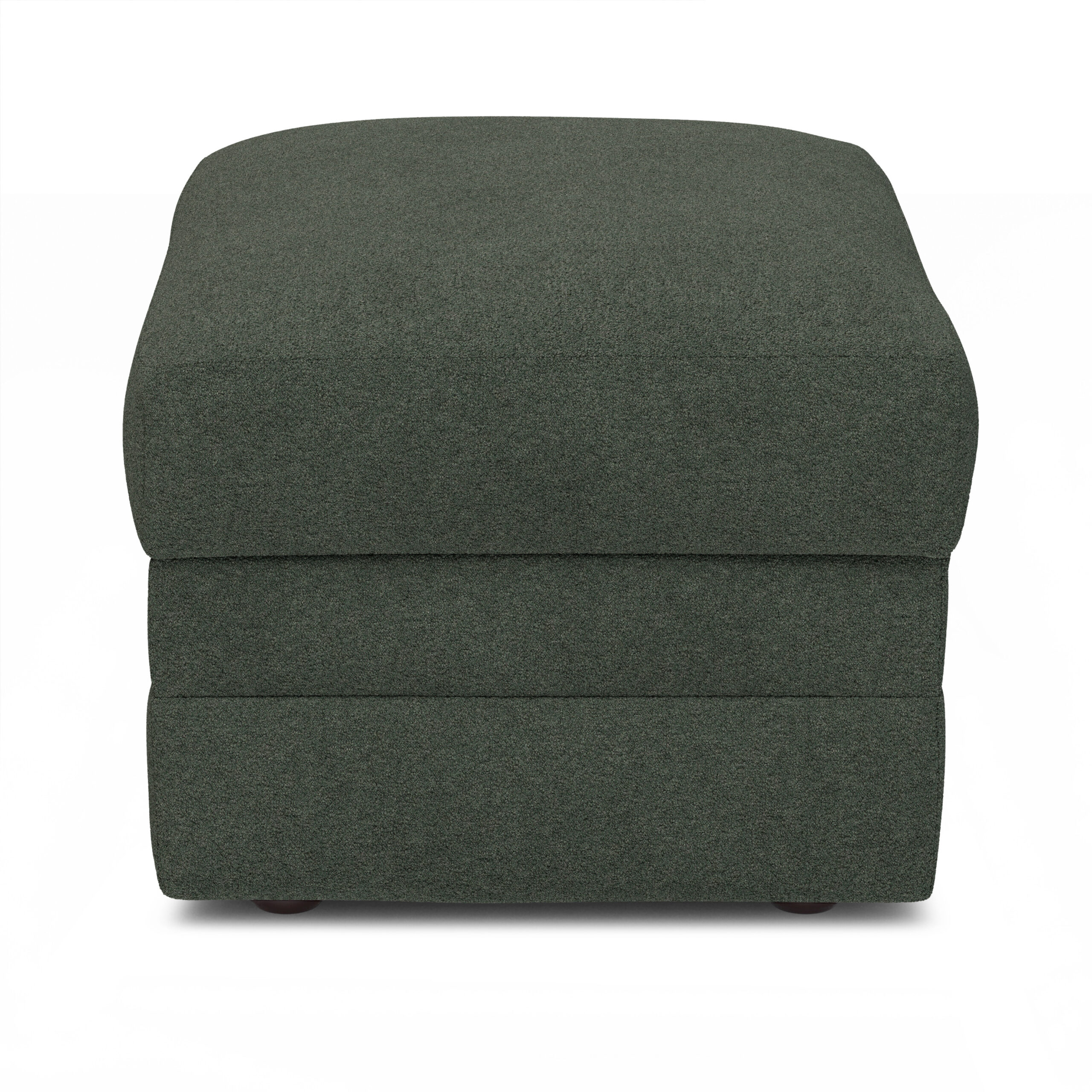 Riley 28_ Ottoman - Green Wool Bouclé - Image 7