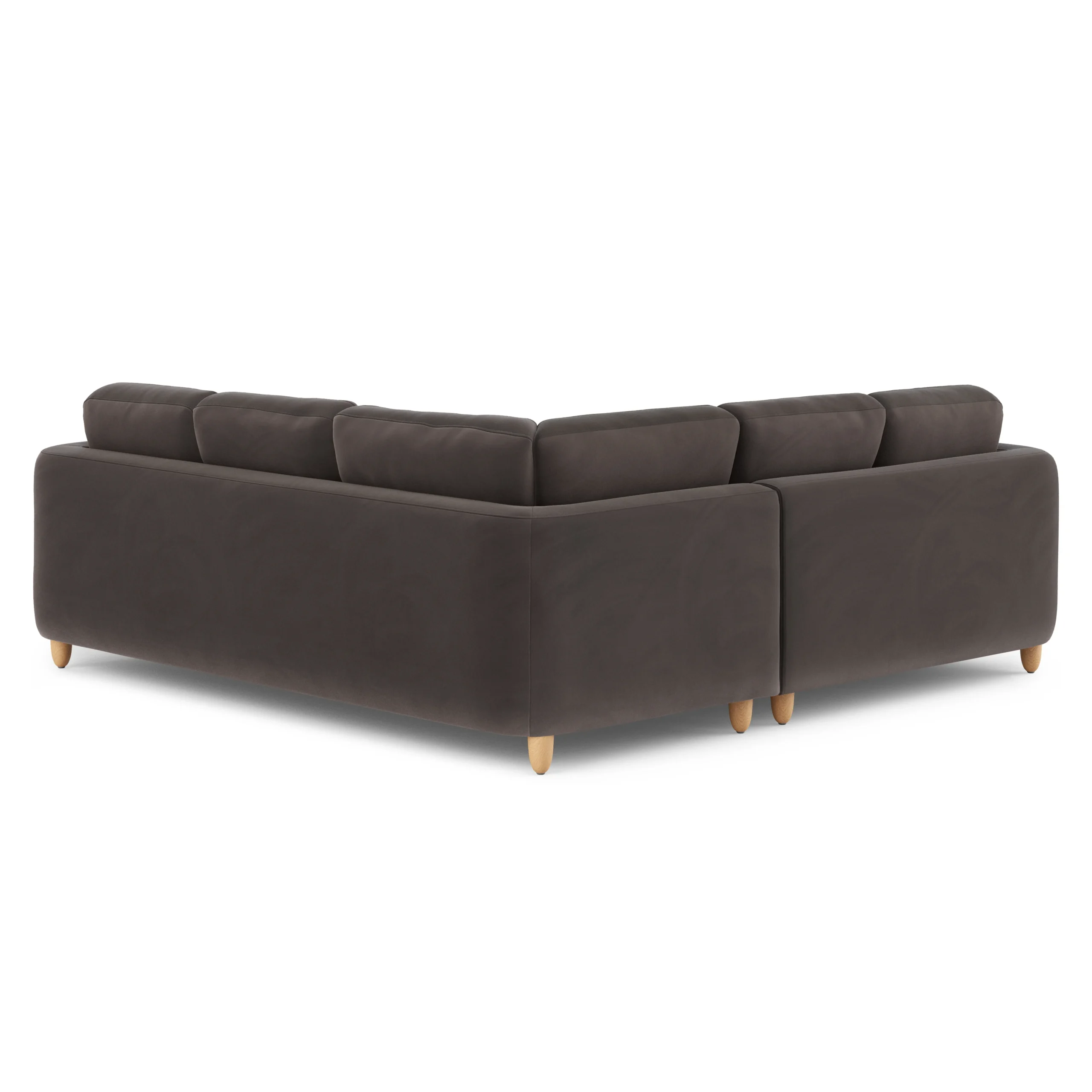 Vati 92_ Velvet Corner Sectional - Natural Oak and Hale Warm Gray - Image 4