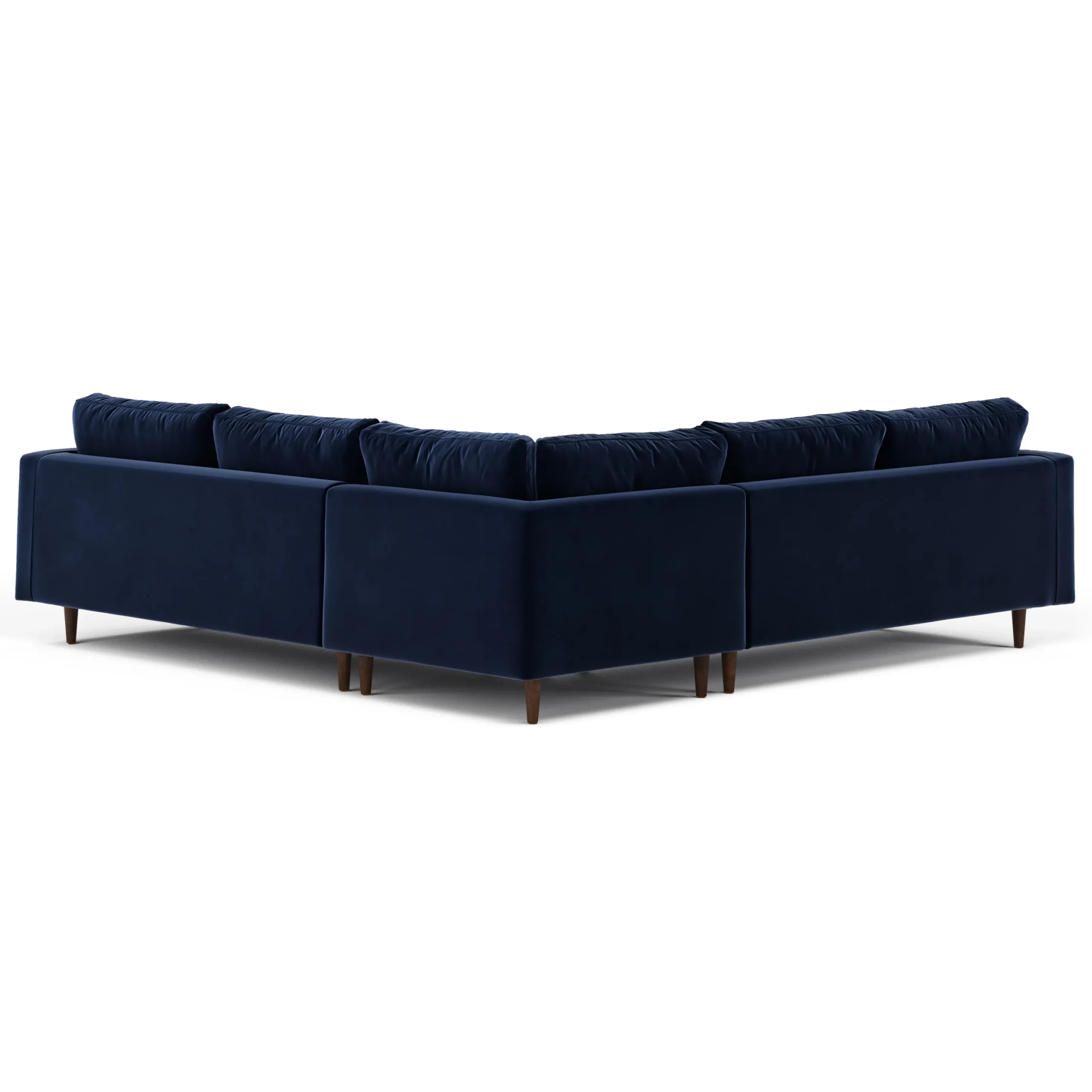 Sven 107_ Tufted Velvet Corner Sectional - Plush Cascadia Blue - Image 5