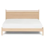 Lenia King Panel Bed - White Oak