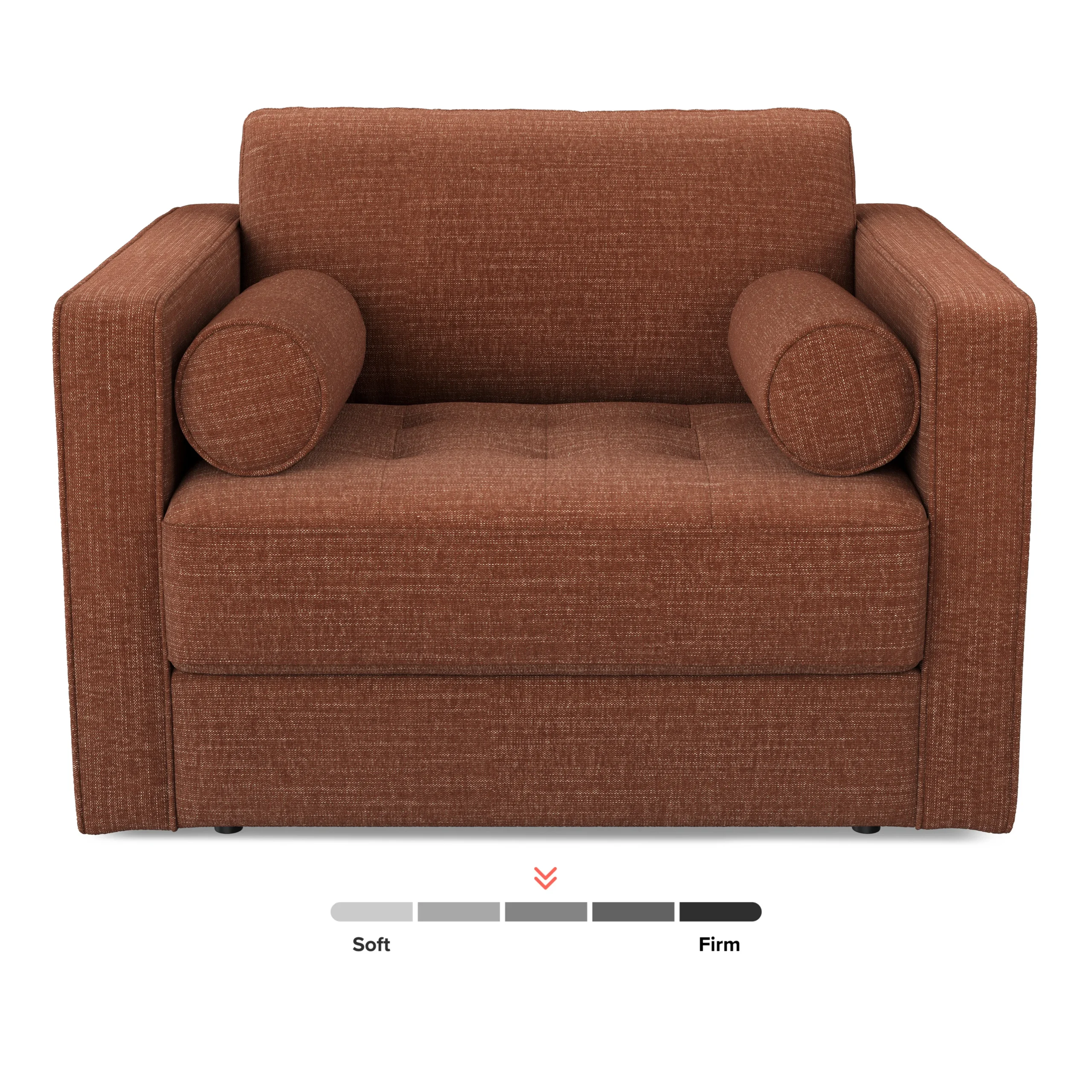 Sven 45.5_ Tufted Sleeper Chair - Napa Rust - Image 12