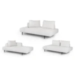 Divan 76_ Left Chaise Lounge - Quartz White