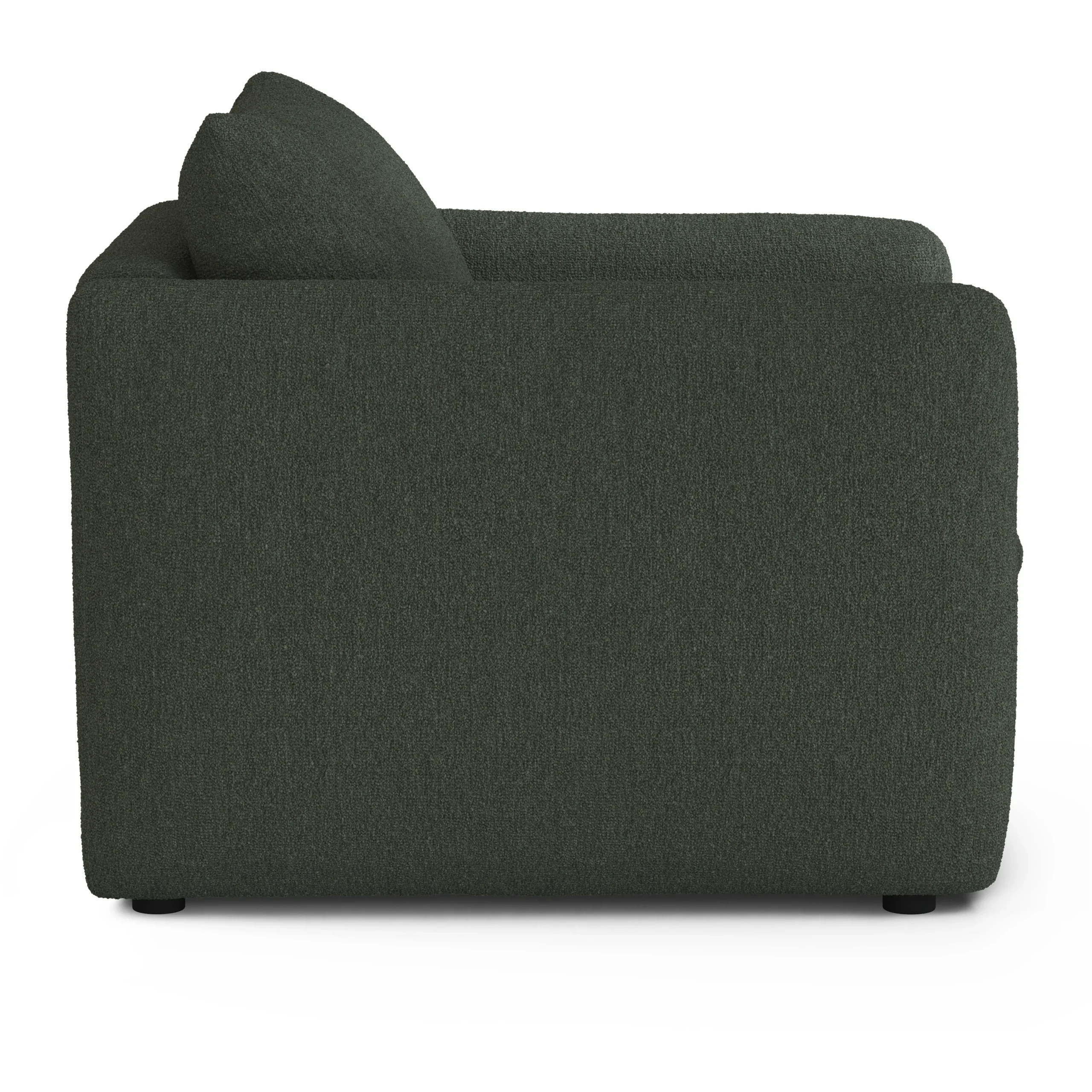 Leigh 42_ Lounge Chair - Green Wool Bouclé - Image 9