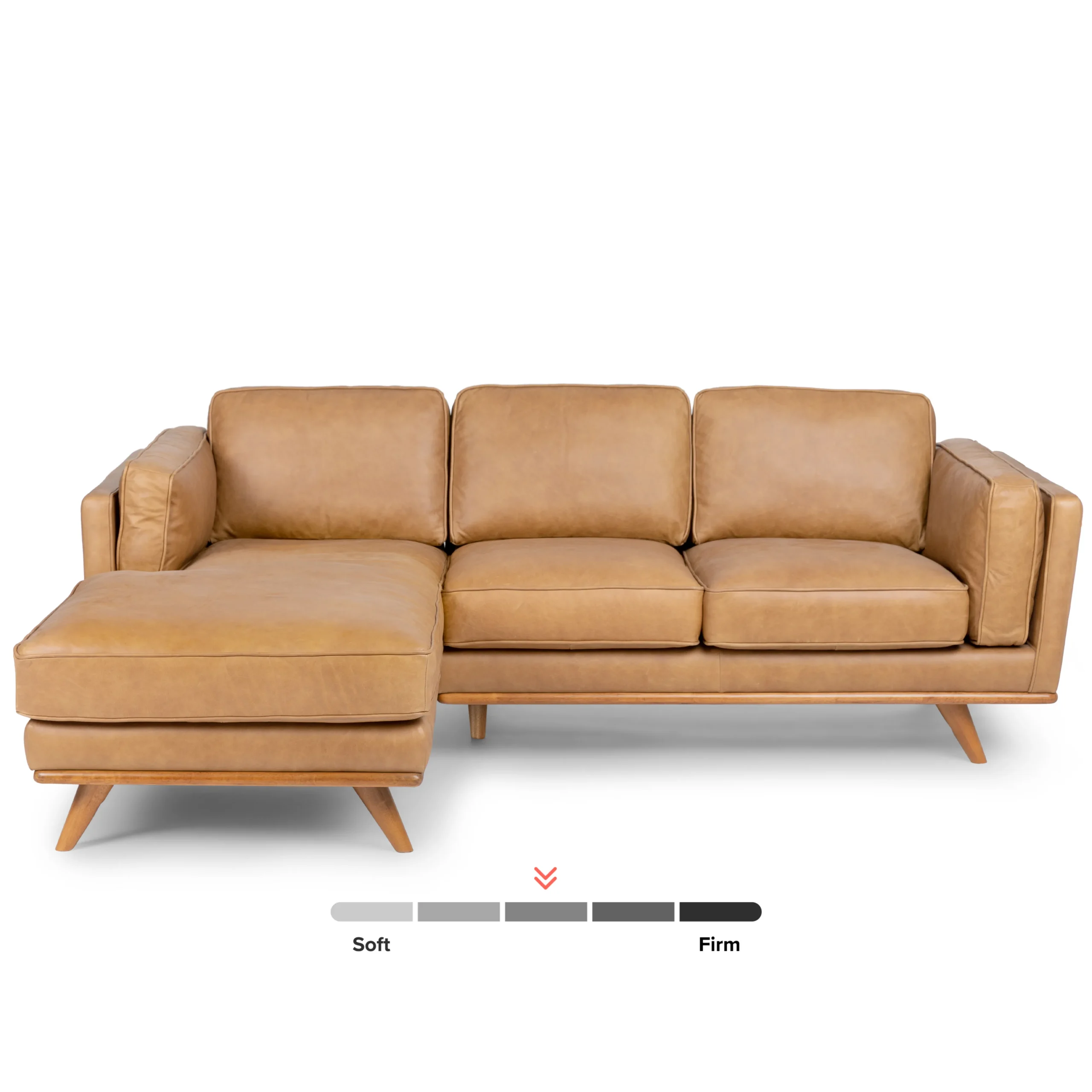 Timber 93_ Leather Left Sectional - Charme Tan - Image 5