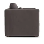 Marina 38_ Velvet Lounge Chair - Hale Warm Gray