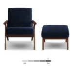Otio 26_ Velvet Lounge Set - Walnut and Hale Ink