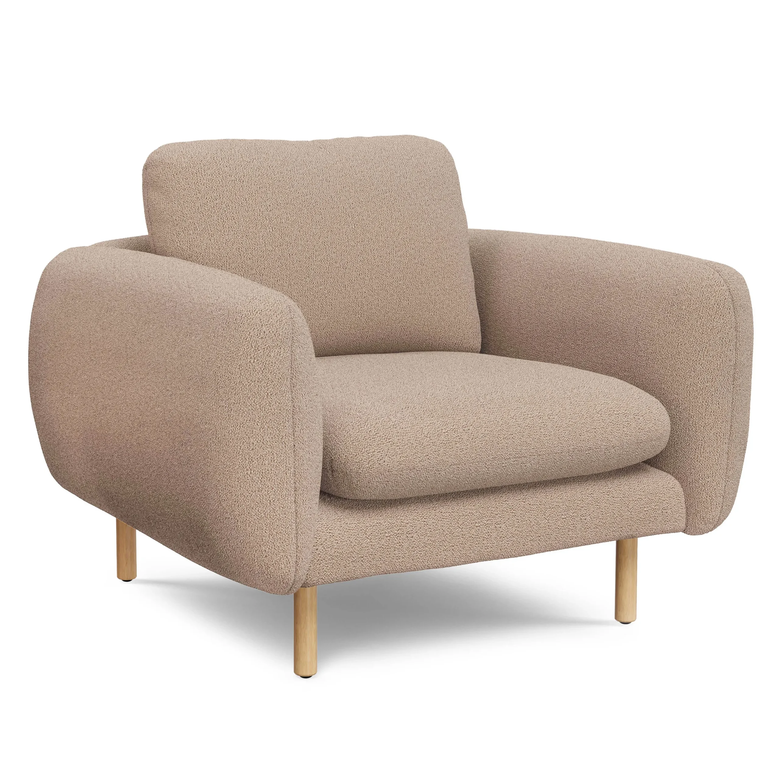 Sanders 37_ Lounge Chair - Sandstone Wool Bouclé - Image 11