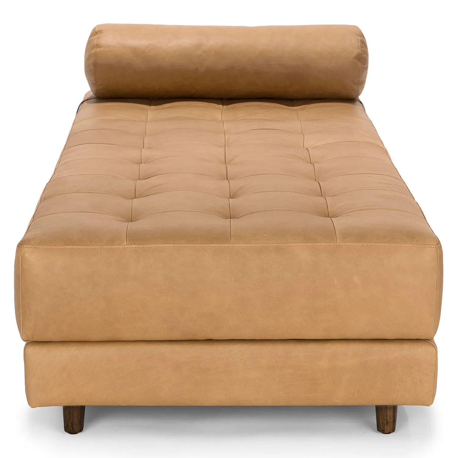 Sven 79_ Tufted Leather Chaise Lounge - Charme Tan - Image 8