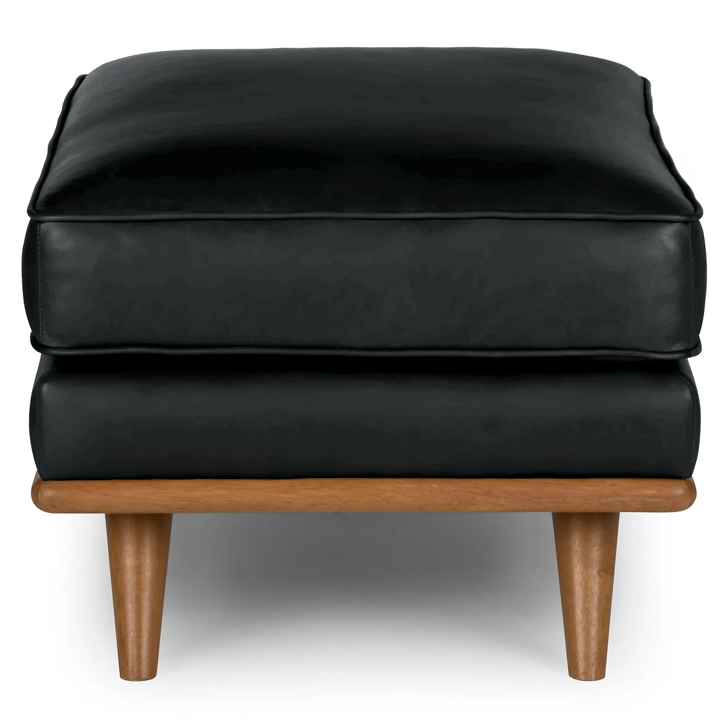 Timber 31_ Leather Ottoman - Charme Black - Image 9