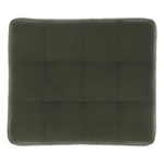Sven 30_ Velvet Ottoman - Plush Pacific Green