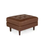 Sven 30_ Leather Ottoman - Taos Brown