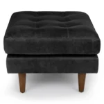 Sven 30_ Leather Ottoman - Oxford Black