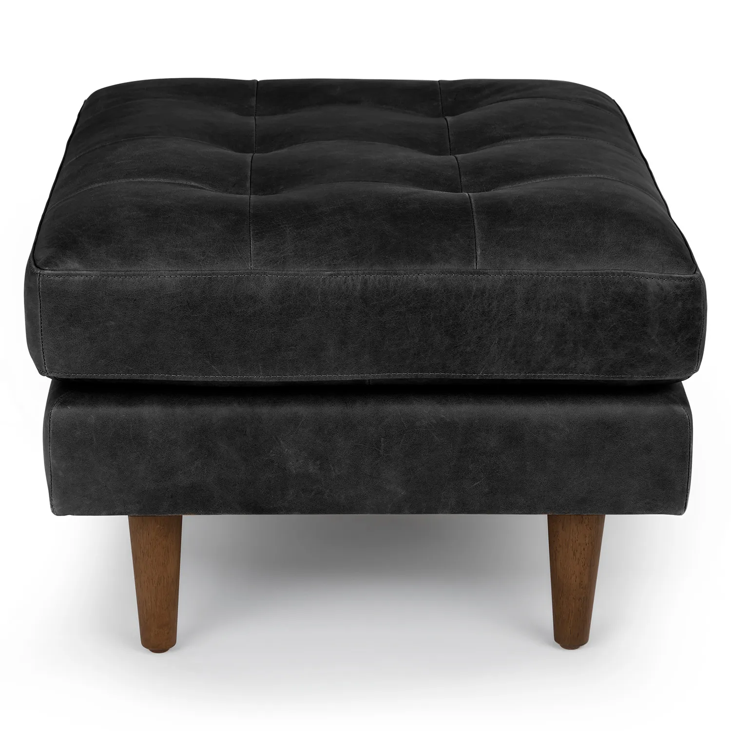 Sven 30_ Leather Ottoman - Oxford Black - Image 10