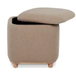 Maribo 19_ Storage Ottoman - Sandstone Wool Bouclé