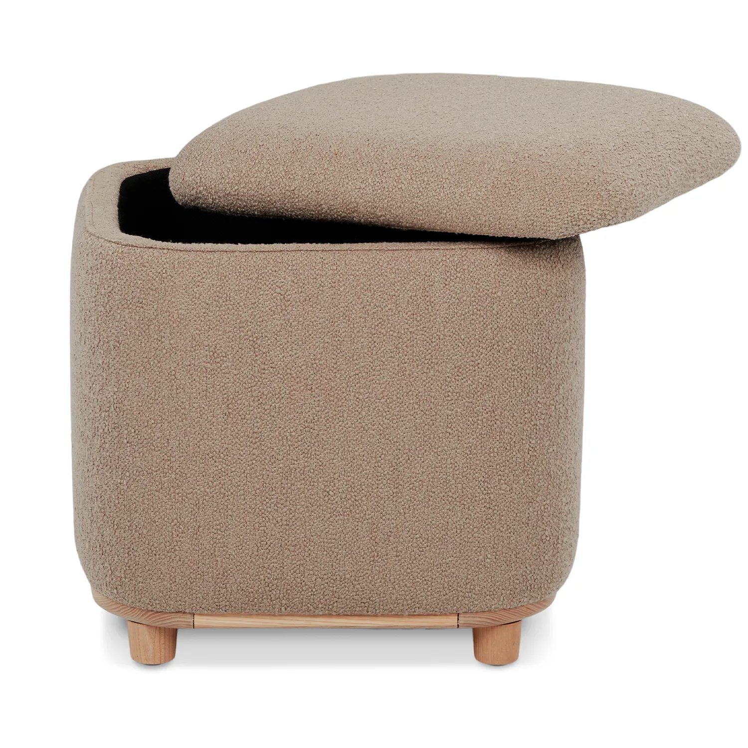 Maribo 19_ Storage Ottoman - Sandstone Wool Bouclé - Image 5