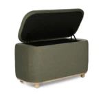 Maribo 32_ Storage Ottoman - Felted Green