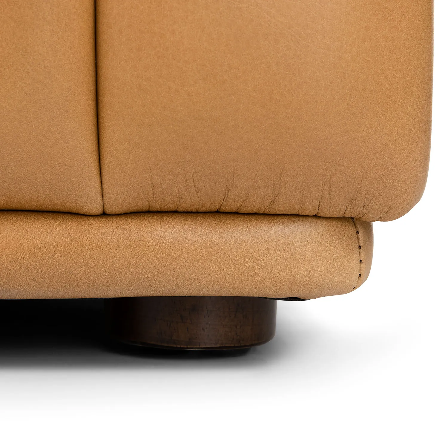 Sefto 39.5_ Leather Ottoman - Taos Tan - Image 7